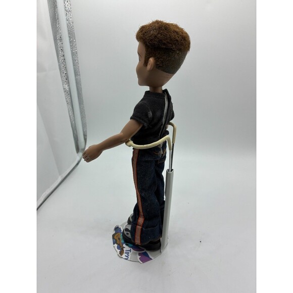 Bratz Boyz Cameron Doll with Black T-Shirt, Jeans, and Silver Boots - Picture 2 of 4